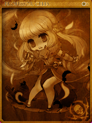 Sealed Professor Celia Card illustration