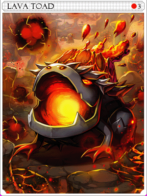 Lava Toad Card illustration
