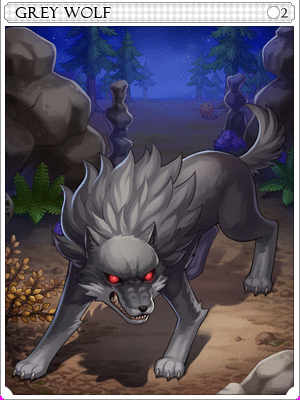 Grey Wolf Card illustration