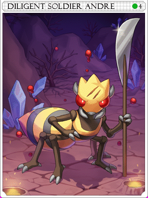 Diligent Soldier Andre Card illustration