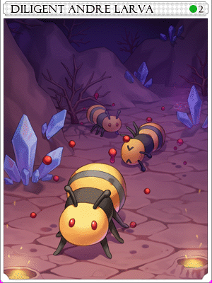 Diligent Andre Larva Card illustration