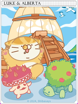 Luke & Alberta Card illustration