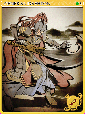 将軍デヒョンカード illustration