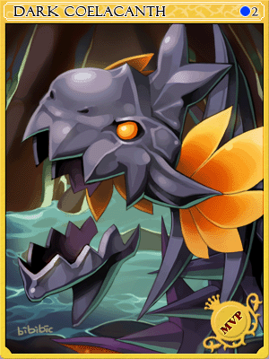 Black Coelacanth Card illustration