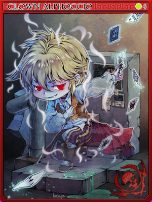 Clown Alphoccio Card illustration