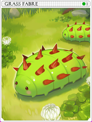 Grass Fabre Card illustration