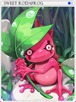 Sweet Roda Frog Card illustration