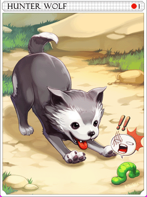 Hunter Wolf Card illustration