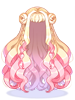 Penteado Ondulado Loiro Rosado