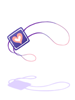 Costume: Blue Heart Eye Patch
