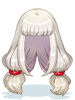 peruca branca de waifu