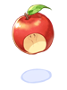 Apple with a bite
