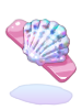 Seashell hairpin
