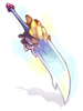 Chrome Two-Handed Sword