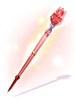 Crimson One-Handed Staff