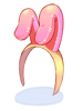 Rabbit Hairband (Peach)