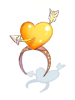 Yellow Valentine Heart