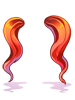 Costume Loose Wave Twin Red