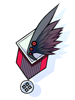 Black Wing Brooch