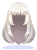 Costume Straight Long White
