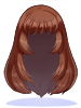 C Straight Long Brown
