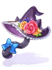 C Bicolor Cat Witch Hat