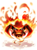 Costume Red Flame Giant