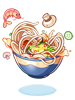Costume Wavy Noodles