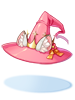 Costume Cat Ear Red Witch Hat
