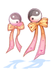 Costume Tai Chi Earring (Yellow)
