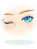 Costume Twinkling Frozen Eyes