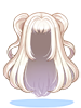 Costume Airy Twin Tails (White)