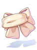 Costume Large Ribbon Muffler (White)