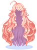 Costume Wild Long Hair (Pink)