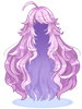 Costume Wild Long Hair (Purple)