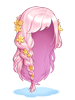 Costume Star Cluster Flower Loose Braid