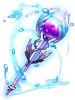 Patent Blue Crystal Staff