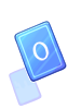 Blue 0 Card