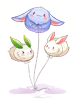 Rabbit Family Balloon