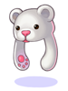 의상 흰곰 모자