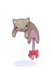 Costume: Drooping Gray Kitty