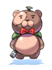 의상 곰인형 가방