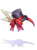 Costume: Angel's Black Mini Silk Hat