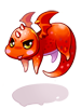 Costume: Red Baby Dragon Hat