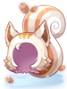 Costume: Squirrel Ears Hooded Hat (Albino)