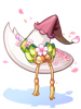 Costume: Cherry Blossom Witch Hat
