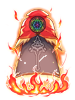 화염의 룬 망토